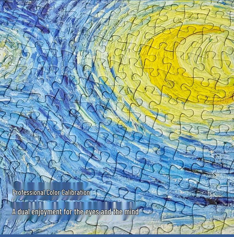 1000-Piece Famous Painting Landscape Jigsaw Puzzle for Adults - Decompression Toy