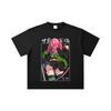 260 GSM Double Yarn 32 Count 100% Cotton Demon Slayer V75 Mitsuri Print Unisex Heavy Cotton T Shirt