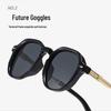 Spicy Girl Retro Aviator Sunglasses: Small Frame, Anti-UV, Classic European & American Style for Women