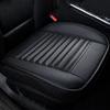 Car Seat Cover PU Leather Cushion All Season Universal Anti Slip Breathable And Easy To Clean Black Front Seat Protective Cove