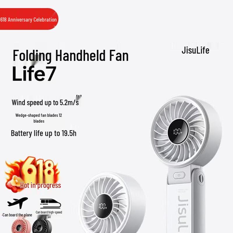 JISULIFE LIFE7 Portable Foldable Handheld Fan