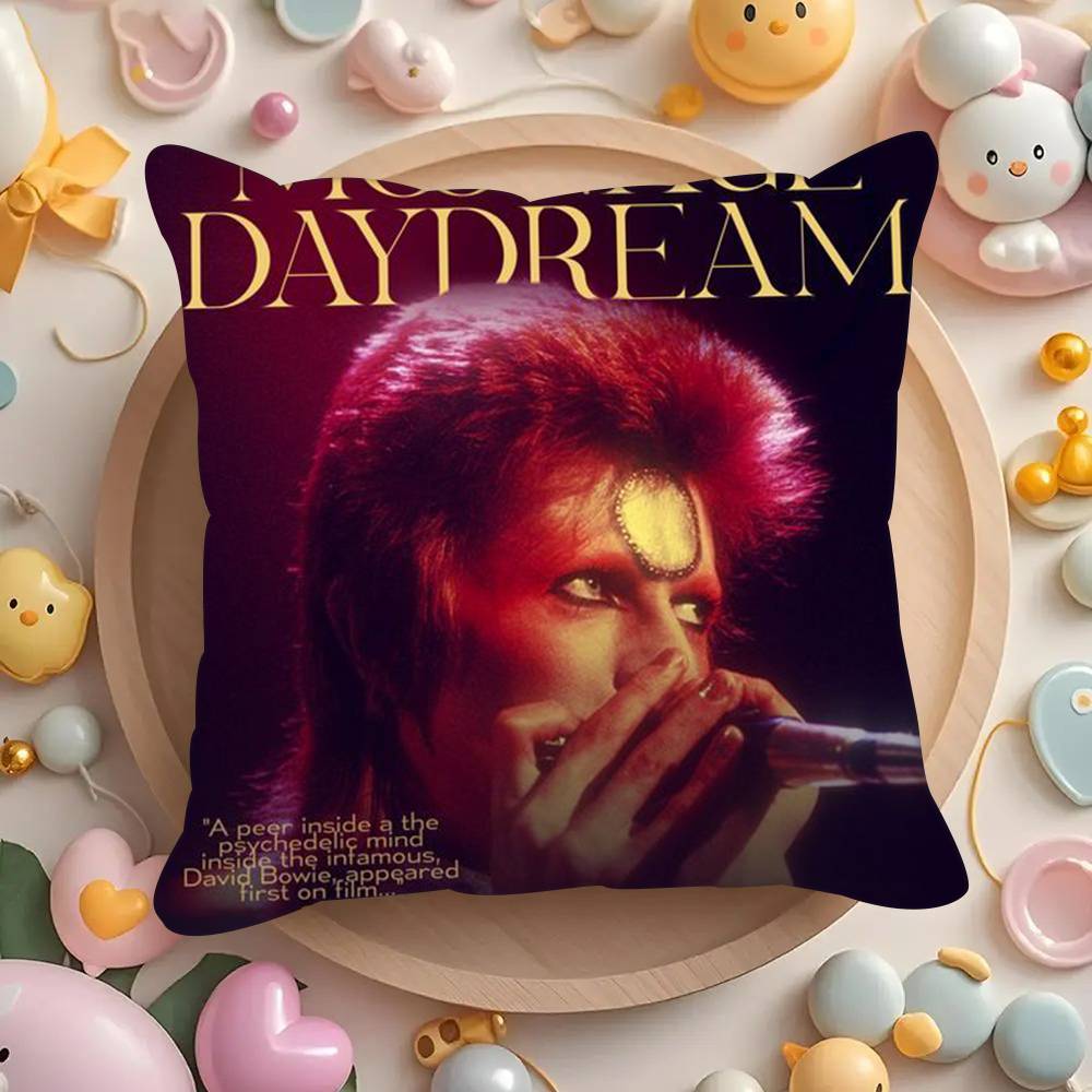 Singer D-David B-Bowie cool  Pillowcases cushion covers living room sofas home decor gifts
