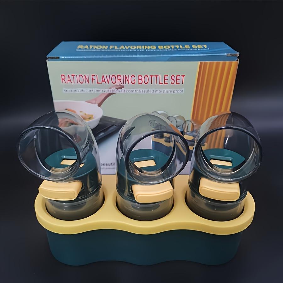 Spice Organizer with Controlled Dispensing - Countertop Spice Rack, Space Saving Kitchen Organizer with, for Salt, Pepper, Chili, Herbs