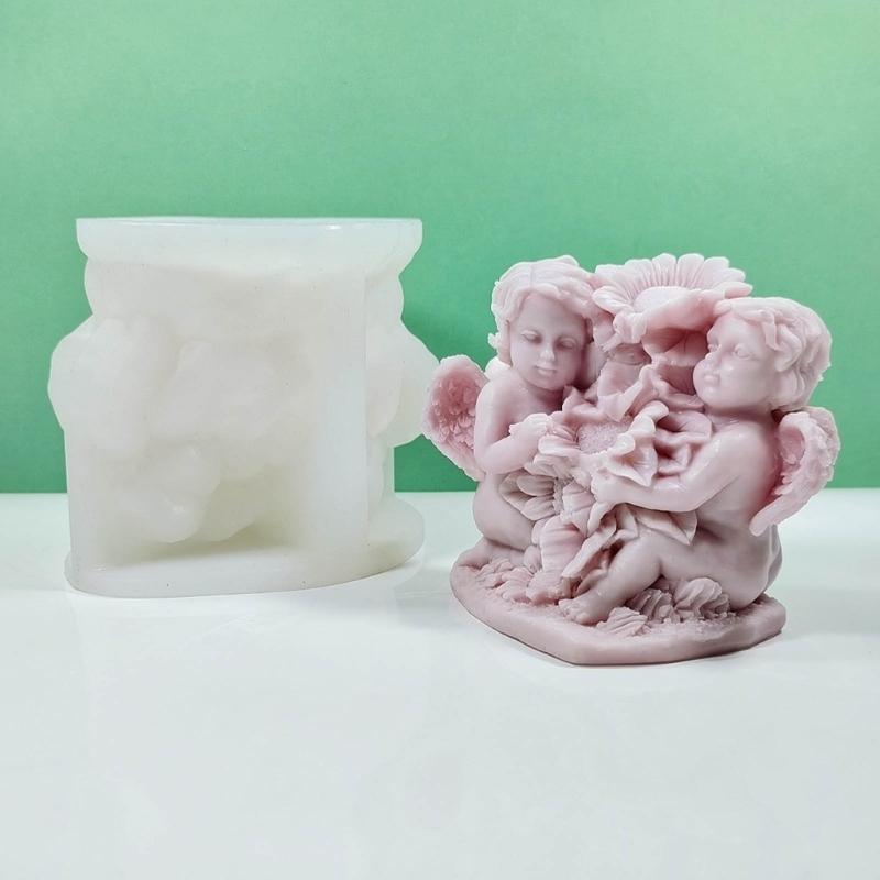 3d Candle Silicone Mold, Sculpture Candle Mold for Candle Resin Craft Gypsum Ornament Home Decorations