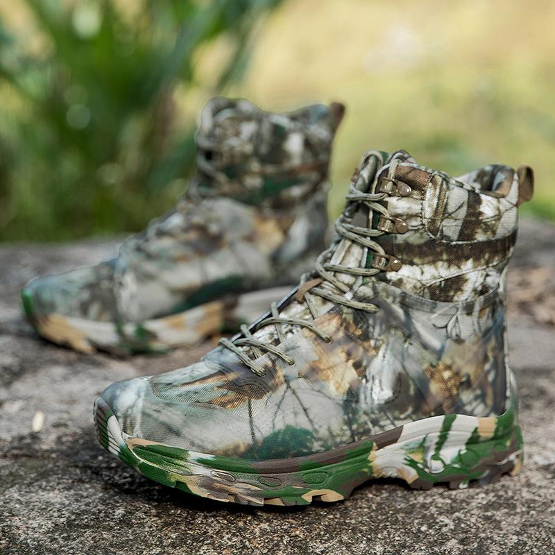 

New camouflage tactical boots military boots special forces boots men s large size outer size outdoor four seasons middle help combat boots 47