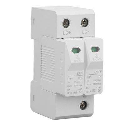 DC Überspannungsschutz Photovoltaik 2P Schienenmontage 20KA DC500V Niederspannungs-Überspannungsableitergerät