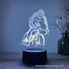 Cycling Series 3D Night Light: Touch & Remote-Controlled, Seven-Color LED Bedside Lamp.