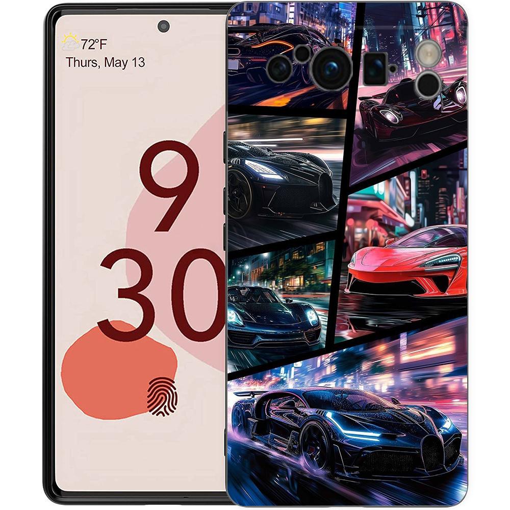 

Phone Case Cover for Google Pixel 10 9 8 7 6 7A 6A Pro Shockproof Soft TPU 10 9 Pro XL Shell Capas Fundas Cool Sports Car Coque Pixel 8