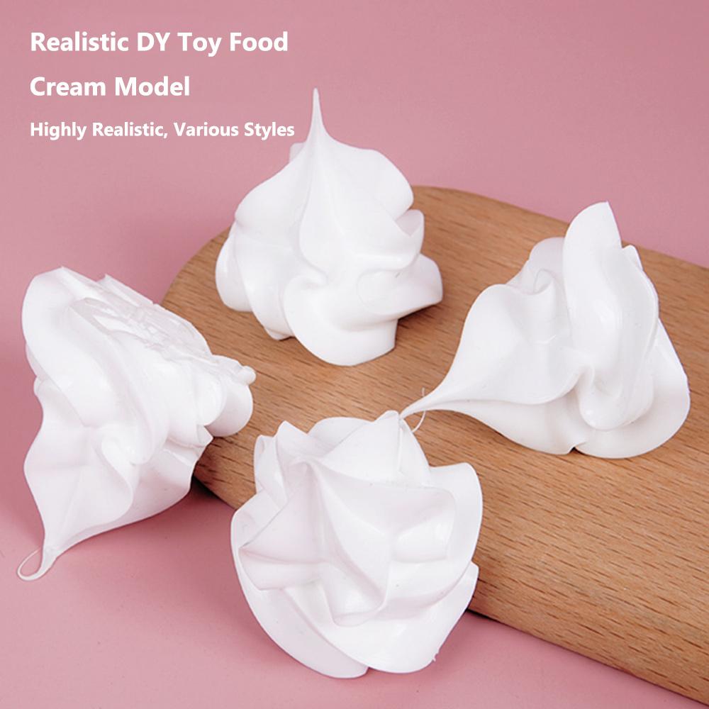 Mini Simulation Ice Cream Cone Realistic Miniature Kitchen Model DIY Craft Material  for Display