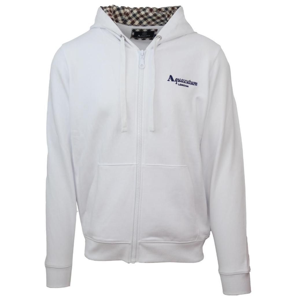 Aquascutum Men's Classic Logo Full Zip Hoodie