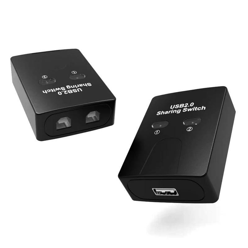 USB 2.0 2-Port Hub USB-Schalter Drucker-Teiler Zwei Computer Splitter U In Teilen Drucker-Festplatten-Geräte-Teilung 2 USB USB 1aus 1