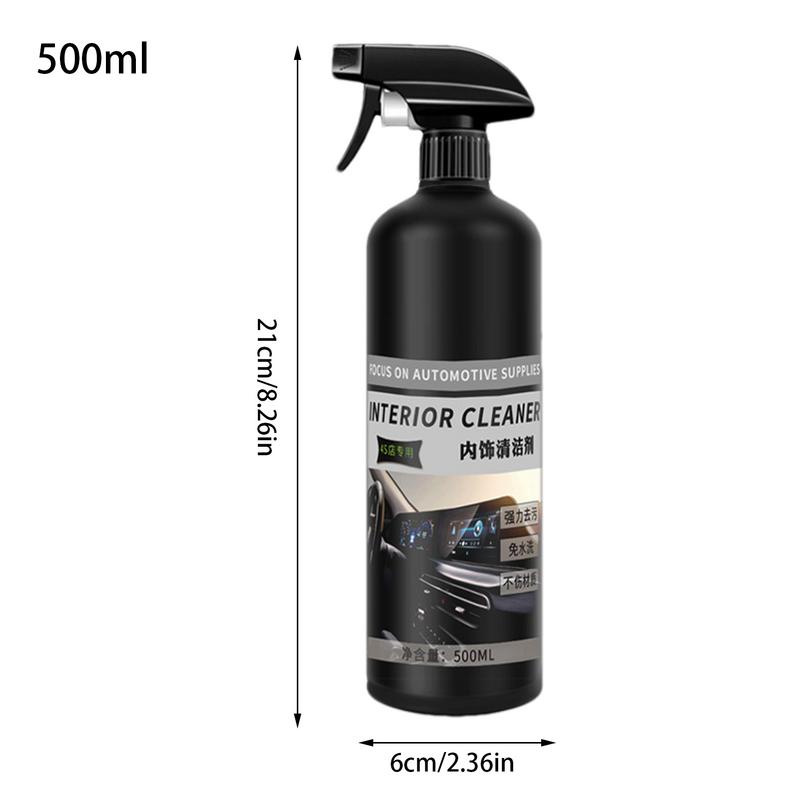 Auto Interior Cleaner Car Wash Cleaning Spray Car Detailing Cleaner 500ml Automotive Interior Cleaner Dashboard Cleaner Seats &