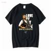 LOVE OF MY LIFE ROCH VOISINE T SHIRT Vintage Washed Stretched Designer Clothes Homme Stylish Comfortable Casual Slightly Soft