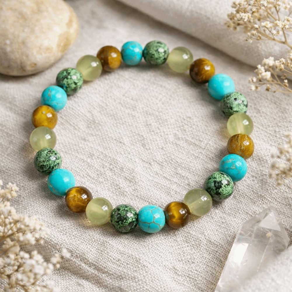 Patchwork Bracelet for Women Bohemian Wrist Chain Stone Beaded Bracelet Ladies Jewelry