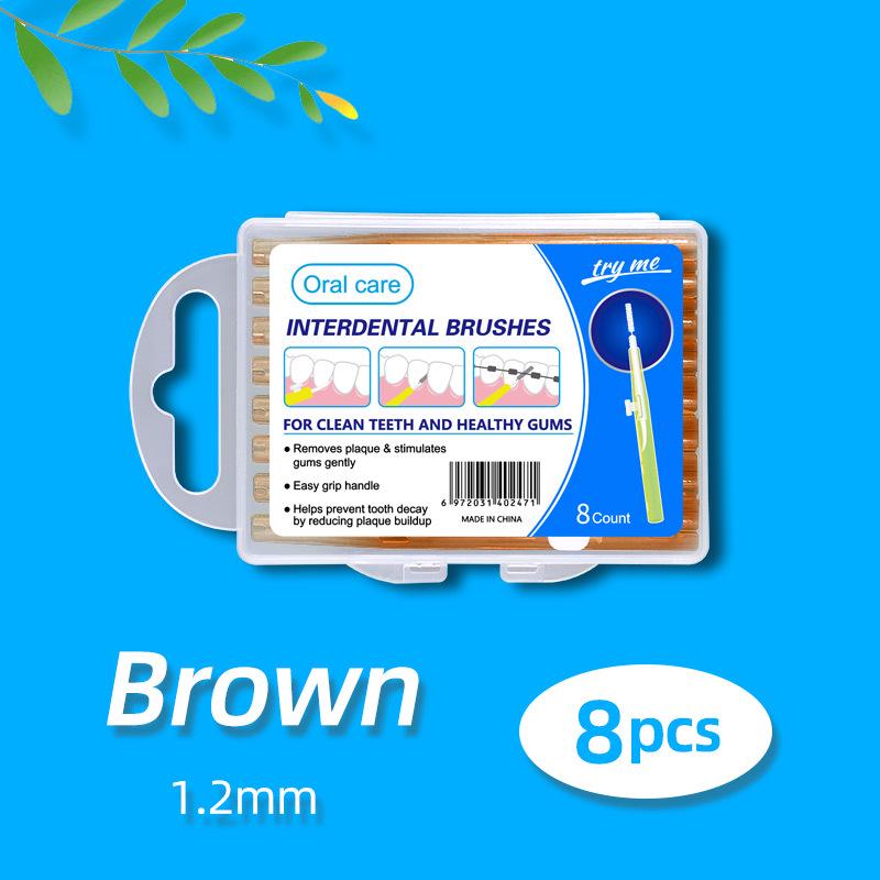 Retractable Push-Pull Interdental Brush for Gap Cleaning