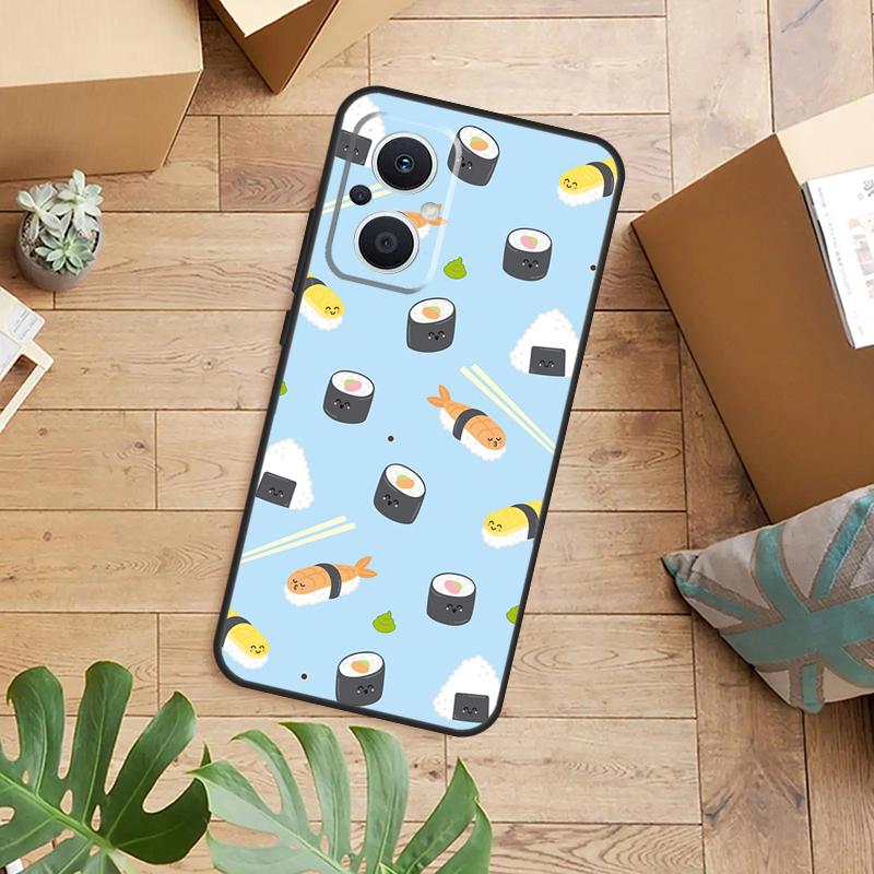 Japanese Sushi Food Phone Case For OPPO Reno 14 13 12 11 F 10 Pro 8T 8 Lite OPPO Find X9 X8 X6 X5 Pro Back Cover