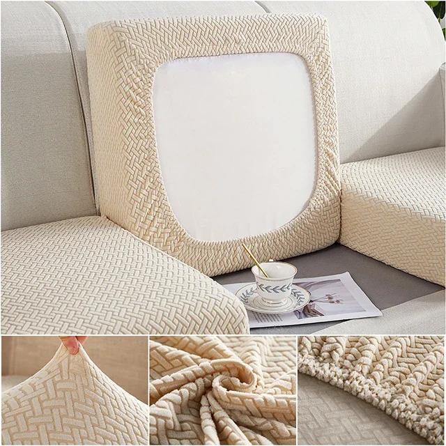 

Жаккардовый чехол на подушку сиденья дивана для защиты мебели в гостиной, эластичный чехол на сиденье дивана, чехол на угловой диван L-образной формы, чехол на кресло Normal Size (S)-1pc