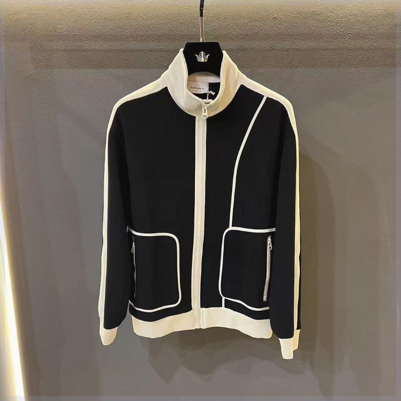 

Модная и трендовая куртка на молнии, универсальная, со стойкой, молодежная, повседневная, новый стиль, мужская, приталенная и красивая, топ L чёрный