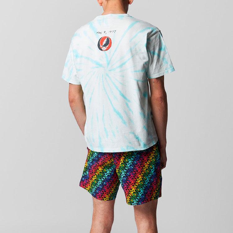 Levis X Grateful Dead Letter Print Short Sleeve T-Shirt Unisex T-Shirts Blue A1204-0002