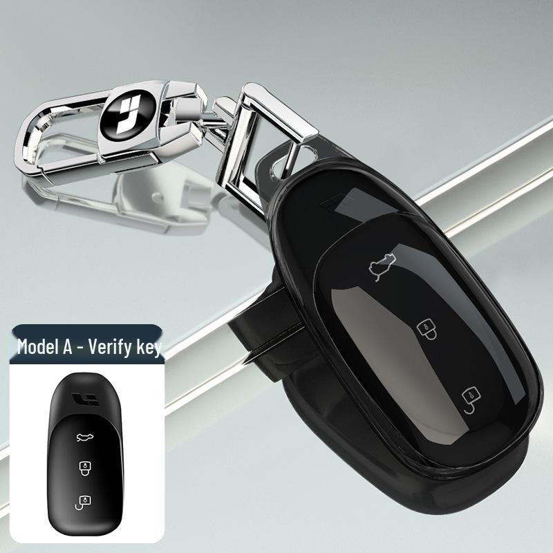 High-End Protective Transparent Key Case for Li Auto L9, L8, L7, and ONE Car Keys.