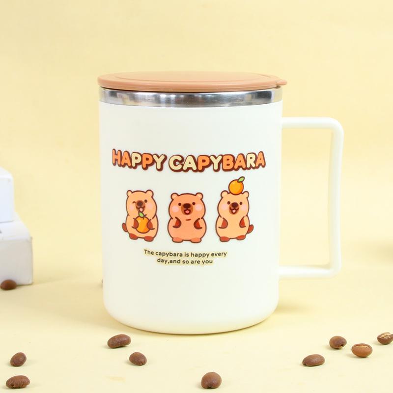 

304 Stainless Steel Double-Walled Insulated Mug with Lid - Perfect for Office, Tea, Coffee, Gifts, and Students 500ML (Color Box)
