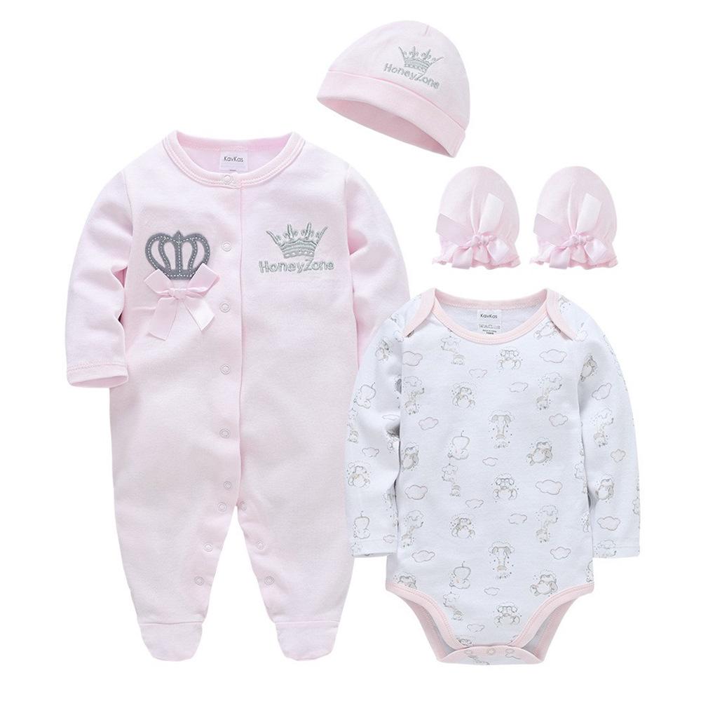 Herbst Langarm Baumwoll-Body für Babys & Kleinkinder (0-1 Jahr) mit Druckknöpfen im Schritt