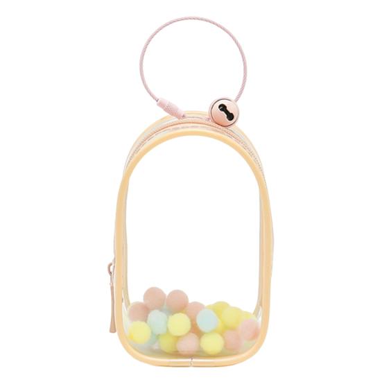 Прозрачная сумка для показа куклы на молнии пылезащитный ПВХ водонепроницаемый портативный мини-органайзер для хранения игрушек сумка для переноски Upgrade Ellipse розовый 1498₽