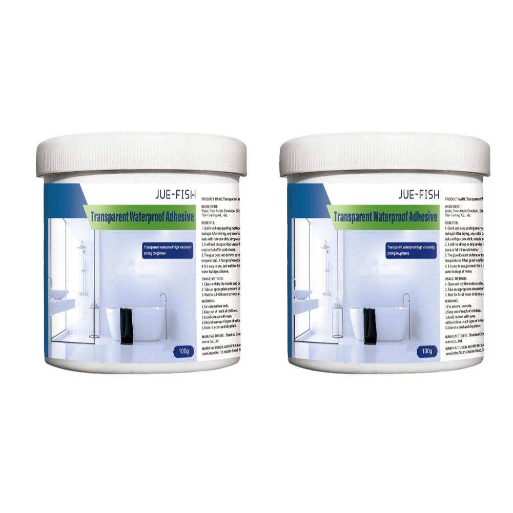 30/100g/300g Waterproof Coating Sealant Agent Transparent Glue With Brush Invisible Anti-Leak Roof Repair Broken Agent Tool