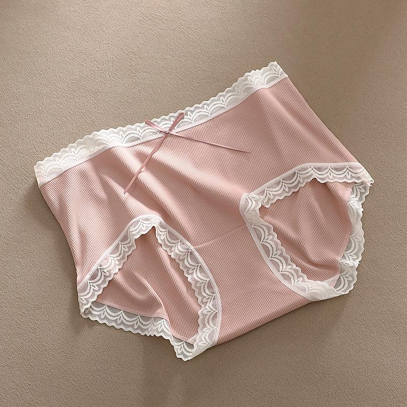 Small and Fresh Color Scheme Pure Desire Lace Panties Breathable One Size Fits All Triangle Women’s Panties