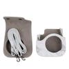 Kinokoo instax Fujifilm instax mini11 husă instax mini11 husă cameră instax husă protectoare cu curea de umăr husă din piele PU, (marmură gri)