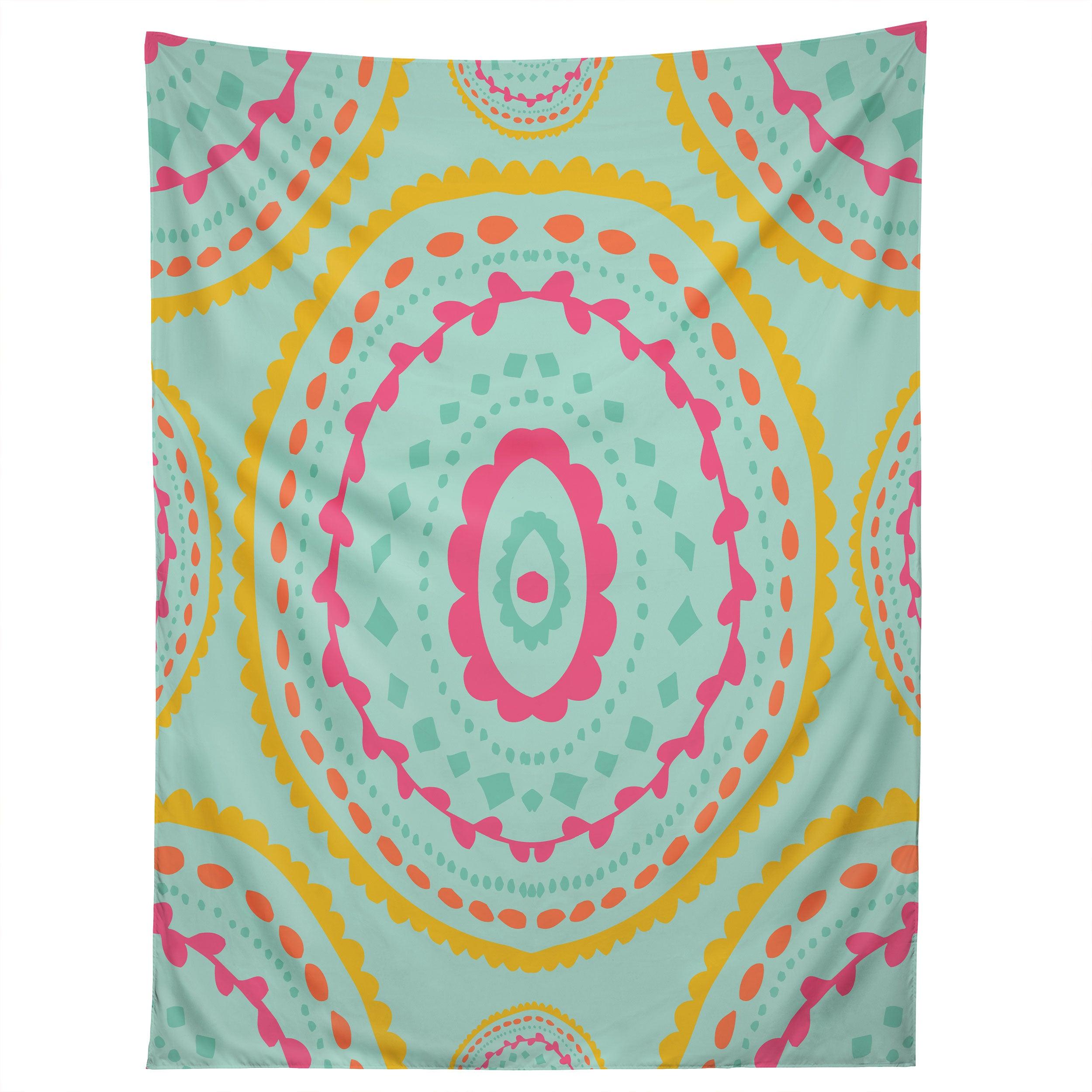 BLUE MEDALLION tapestry 75x100