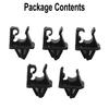 Hood Bonnet Clips Plastic Prop Stay Rod Support 5pcs Clip Clamp