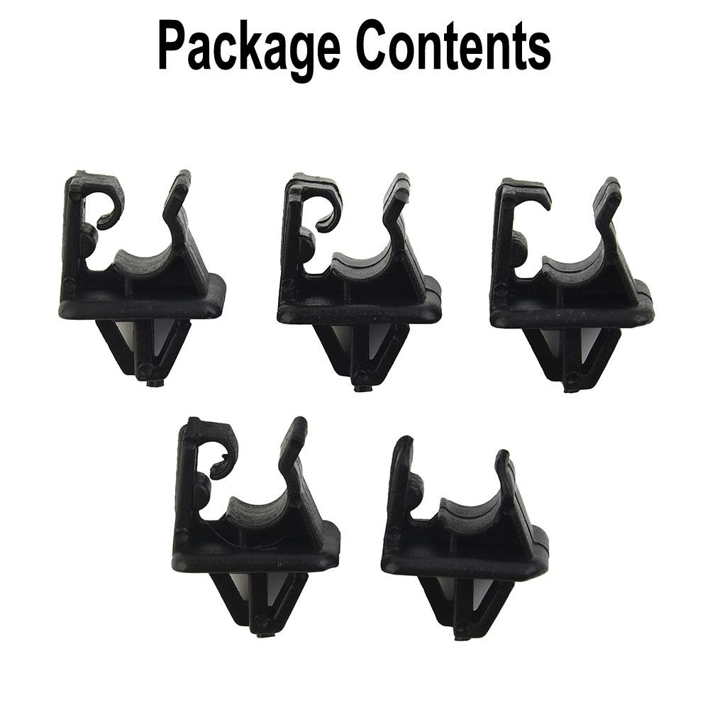 Hood Bonnet Clips Plastic Prop Stay Rod Support 5pcs Clip Clamp