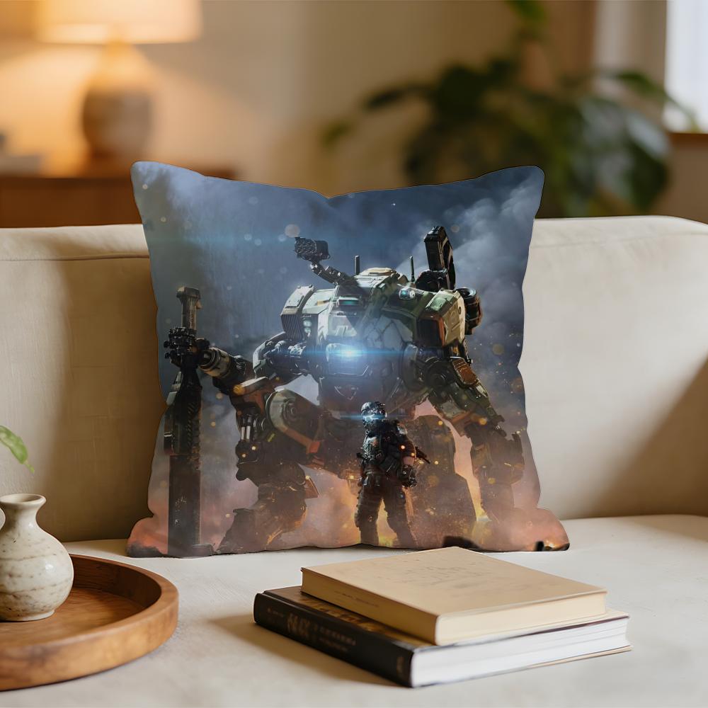 

Hot Cool Game TTitanfall Cushion Cover Short plush pillowcase for bed sofa carwashable 30x30cm