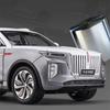 1/24 Hong Qi E-HS9 Pure Electric Large SUV Alloy Metal Diecast Model Home Display Decoration Ornaments Sound and Light Birthday
