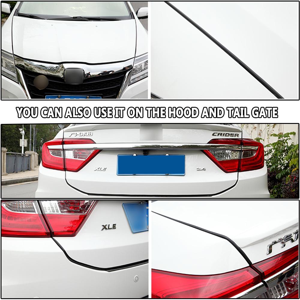 5m Car Door Protection Cover Rubber Strip Protector Moldings Side Anti-rub Protection Anti Scratches Car-styling Self-Adhesives