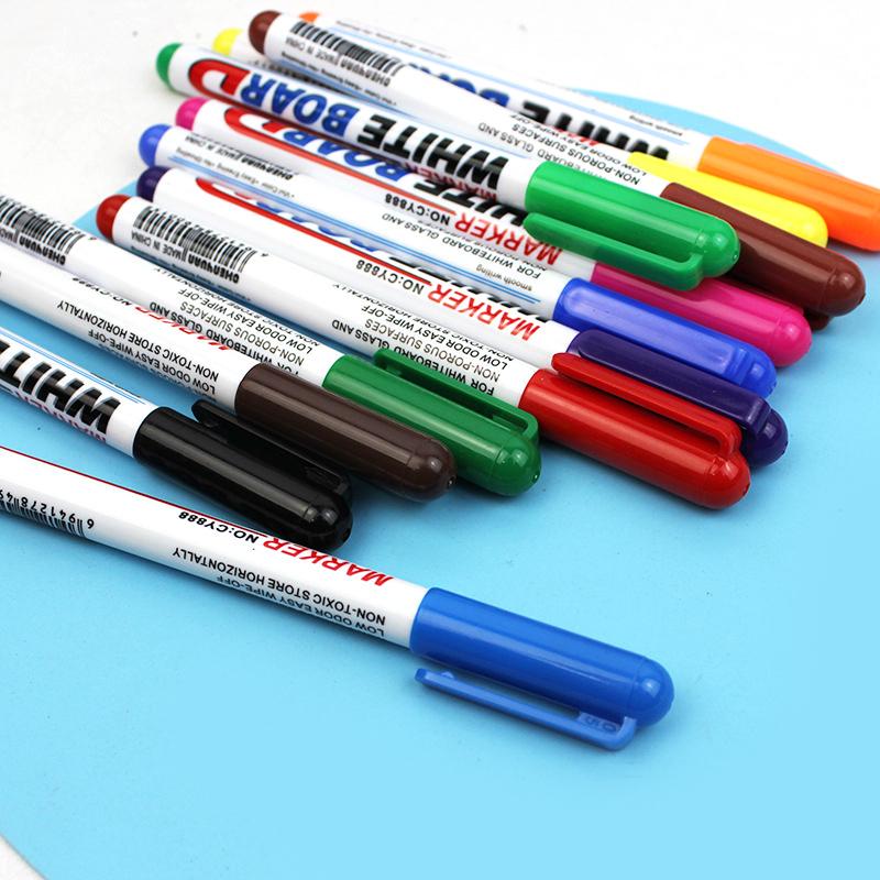 12color/set Erasable Magnetic Whiteboard Marker Pen Blackboard Marker Chalk Glass Ceramics Offoce School Art Stationery CW-153