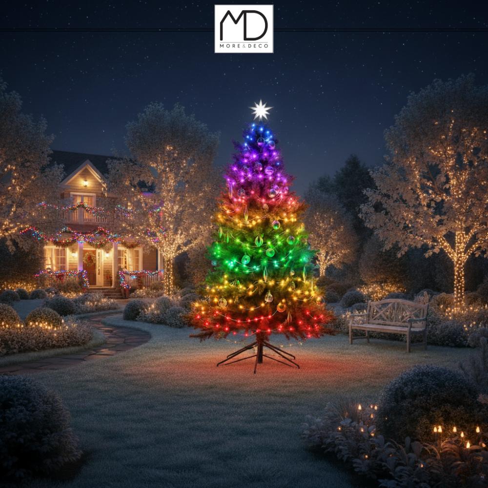 Lampki choinkowe 200 LED SMART 20m multicolor +pilot taśma USB inteligentne MORE&DECO