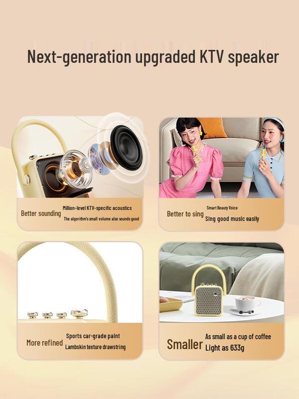 Divoom SongBird-SE Karaoke Bluetooth Speaker with Dual Mics