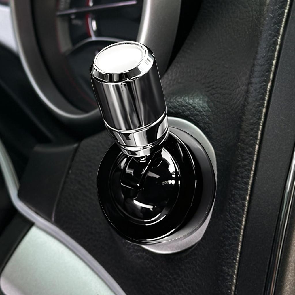 Druckstartknopf-Abdeckung Metall Dekorativer Zündaufkleber Klebe-Joystick für LKW Fahrzeug Automobil Traktor Auto Zubehör