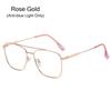Unisex Metal Anti Radiation Photochromic Glasses Eyeglasses Anti Blue Light Computer Glasses