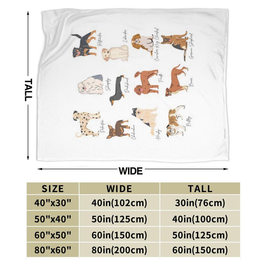 Dog Breeds Custom Soft Gift An UltraSoft Micro Fleece Blanket