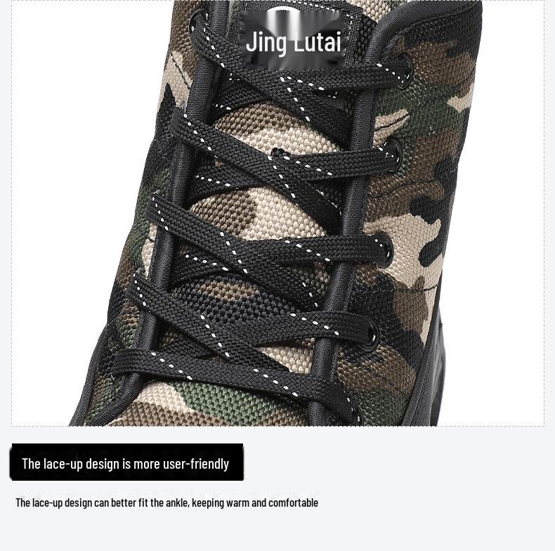 Men's Thickened High-Top Winter Boots: Warm, Snow-Proof Velvet Cotton Shoes