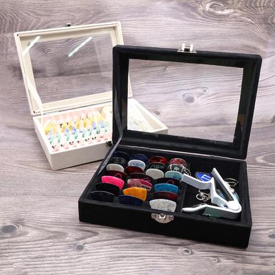 Retro Multi-Position Guitar Pick Display Stand - Dustproof, Large Capacity