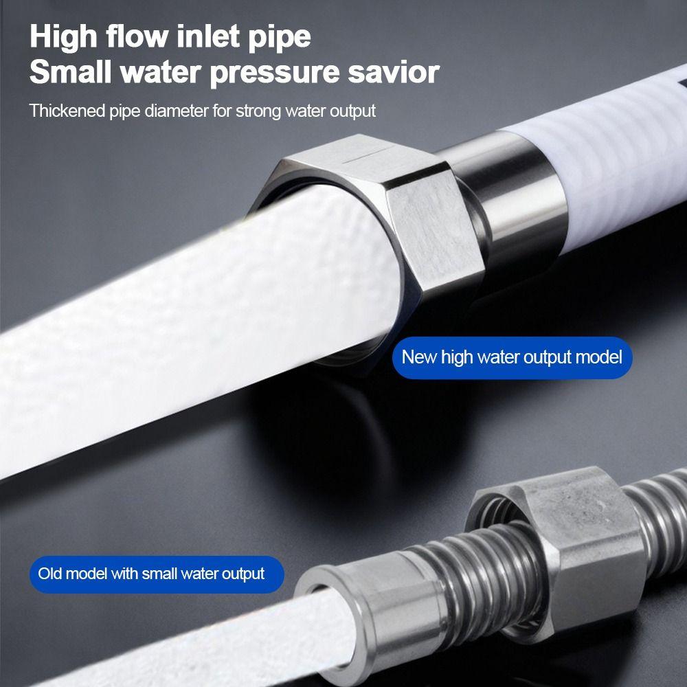 Stainless Steel Stainless Steel Corrugated Hose 20-150cm Thickened Design Water Heater Connector Hard Pipe Heater Water Tube