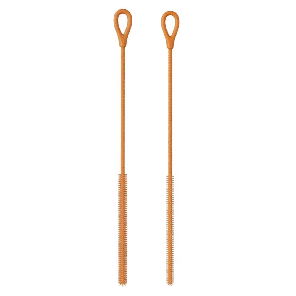 Straw Cleaner Brush Extra Long Silicone for Stanley Cups Reusable Straws Deep Cleaning Reusable Straw Cleaner Bottle Brush E6T7