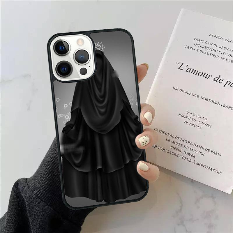 Islamic Arabic Hijab Girl Phone Case Cover For iPhone 17 Air 15 13 Pro Max 16 14 Plus 11 12 Apple max