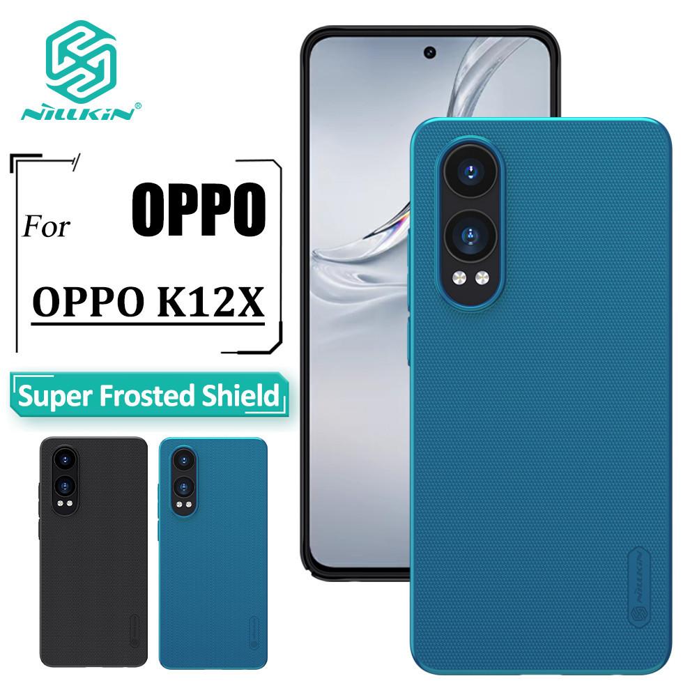 

Nillkin Hard PC Shield Phone Case For Oppo K12x Case Ultra Thin Hard PC Anti Fingerprint Shockproof Back Cover For Oppo K12X чёрный