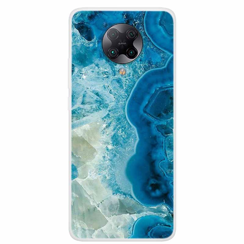 For Poco F2 Pro Case 6.67'' Clear Marble Soft TPU PocoF2 Pro F 2 F2Pro Phone Cover For Xiaomi Poco F2 Pro Shells Cartoon Fundas