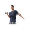 Li-Ning Plain Minimalist Sports Casual Round Neck Pullover Short Sleeve T-Shirt Men Tops Ink-Blue ATSV071-6